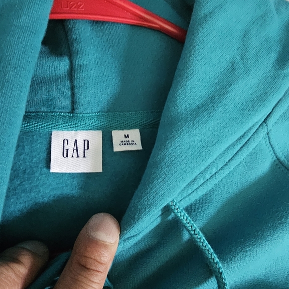 GAP Turquoise Hoodie with Logo - Picture 3 of 3